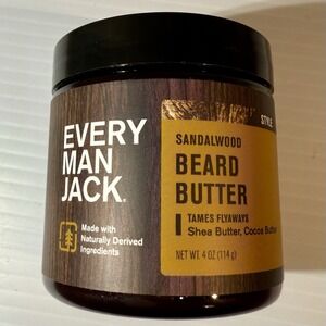 Lot of 2-Every Man Jack Moisturizing Beard Butter with Cocoa Butter Sandalwood